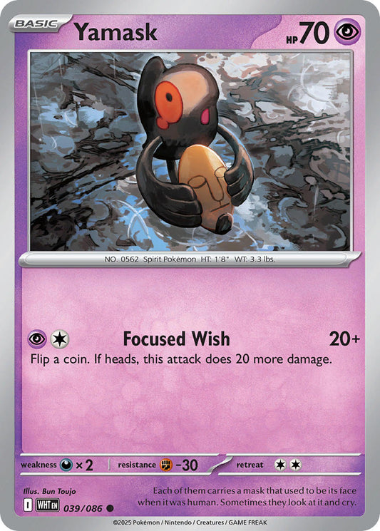 Yamask 039/086 - POKEMON SCARLET & VIOLET: WHITE FLARE