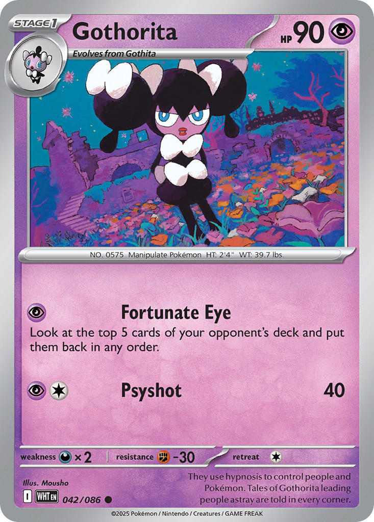 Gothorita 042/086 - POKEMON SCARLET & VIOLET: WHITE FLARE