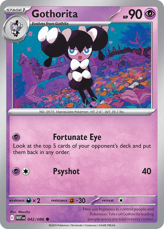 Gothorita 042/086 - POKEMON SCARLET & VIOLET: WHITE FLARE