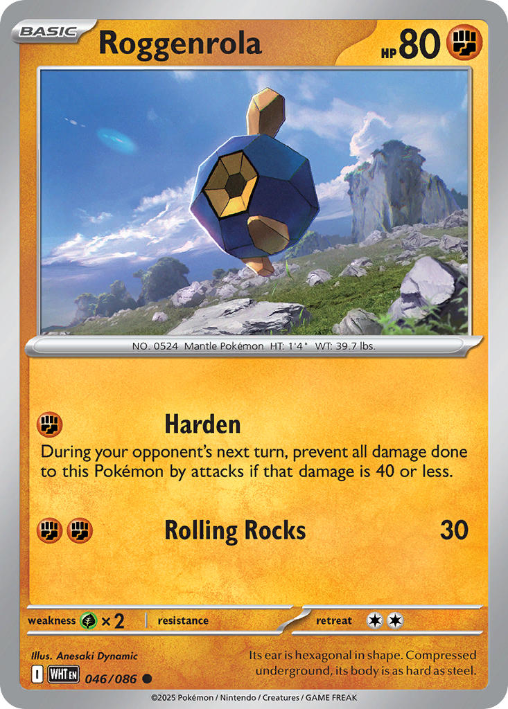 Roggenrola 046/086 - POKEMON SCARLET & VIOLET: WHITE FLARE