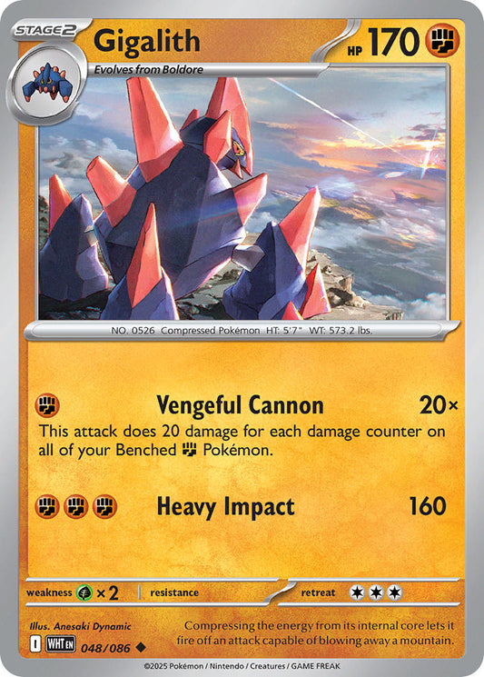 Gigalith 048/086 - POKEMON SCARLET & VIOLET: WHITE FLARE