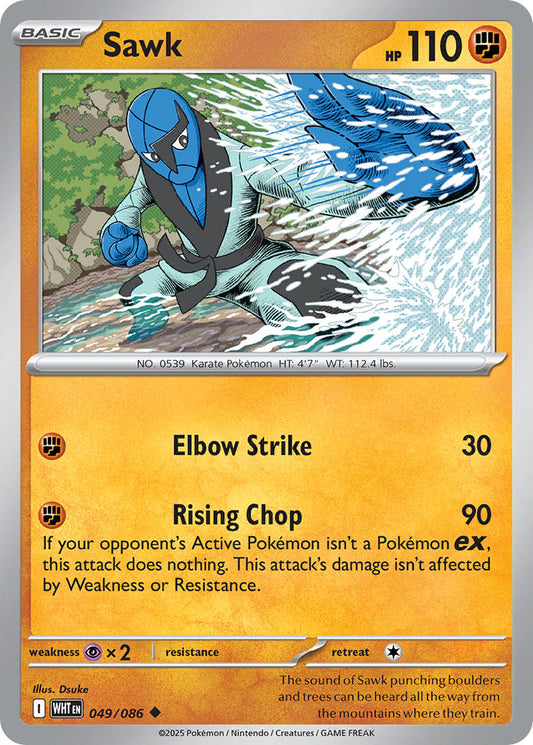 Sawk 049/086 - POKEMON SCARLET & VIOLET: WHITE FLARE