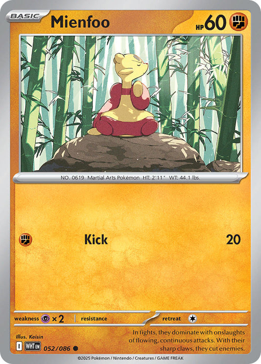 Mienfoo 052/086 - POKEMON SCARLET & VIOLET: WHITE FLARE