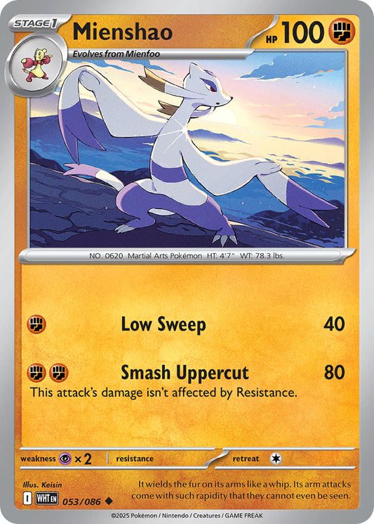 Mienshao 053/086 - POKEMON SCARLET & VIOLET: WHITE FLARE