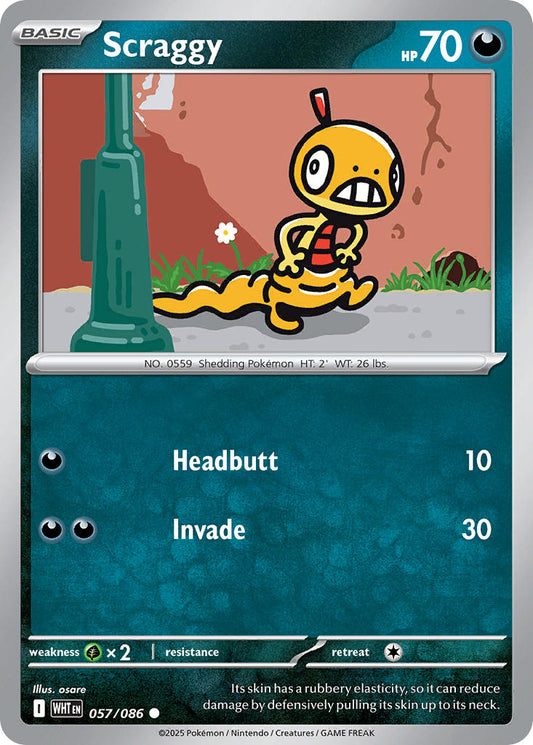 Scraggy 057/086 - POKEMON SCARLET & VIOLET: WHITE FLARE