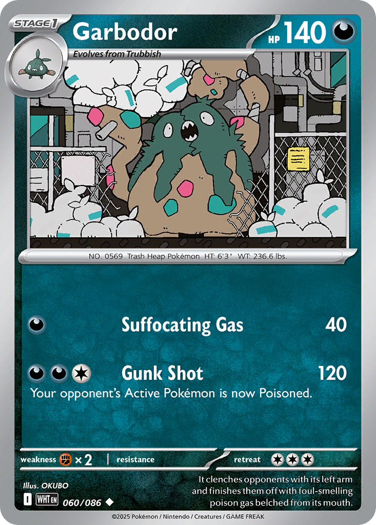 Garbodor 060/086 - POKEMON SCARLET & VIOLET: WHITE FLARE