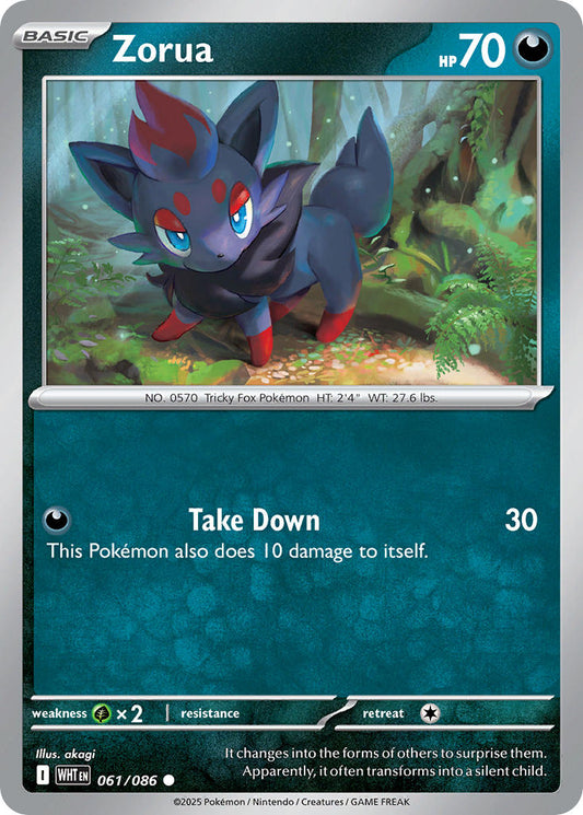 Zorua 061/086 - POKEMON SCARLET & VIOLET: WHITE FLARE