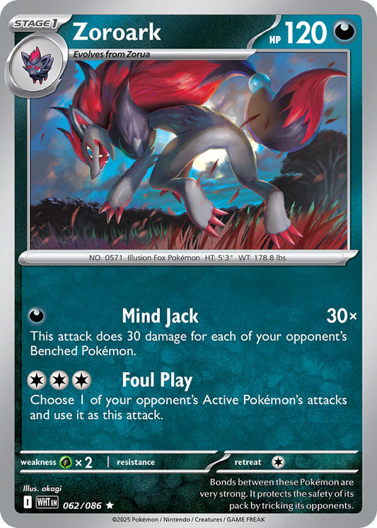 Zoroak 062/086 - POKEMON SCARLET & VIOLET: WHITE FLARE