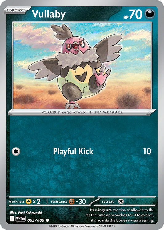 Vullaby 063/086 - POKEMON SCARLET & VIOLET: WHITE FLARE