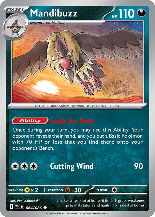 Mandibuzz 064/086 - POKEMON SCARLET & VIOLET: WHITE FLARE
