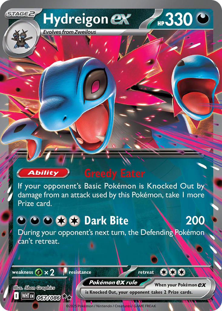 Hydreigon ex 067/086 - POKEMON SCARLET & VIOLET: WHITE FLARE