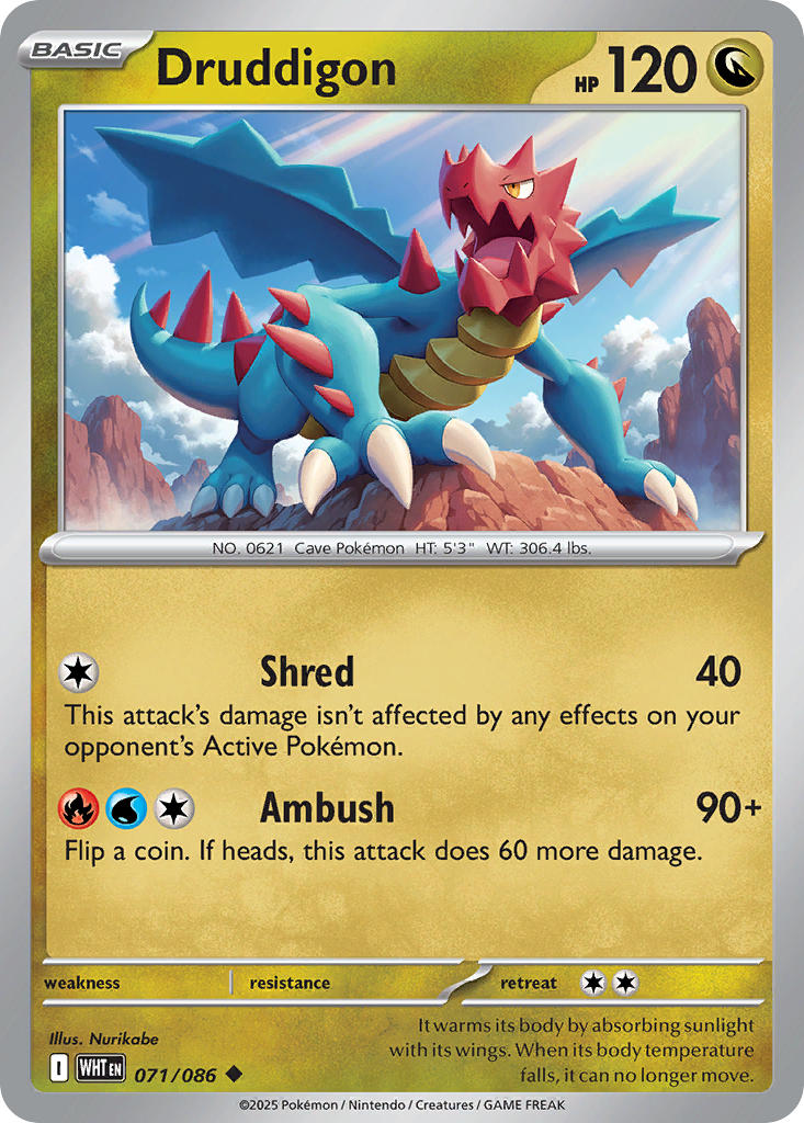 Druddigon 071/086 - POKEMON SCARLET & VIOLET: WHITE FLARE