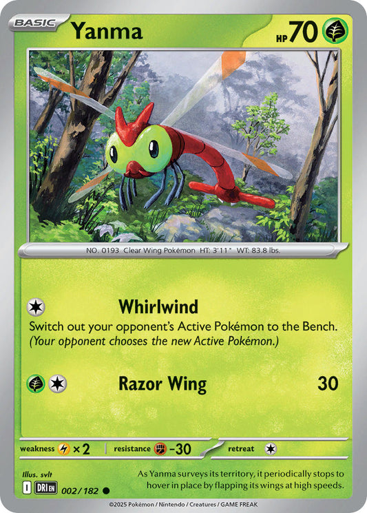 Yanma 002/182 - POKEMON SCARLET & VIOLET: DESTINED RIVALS