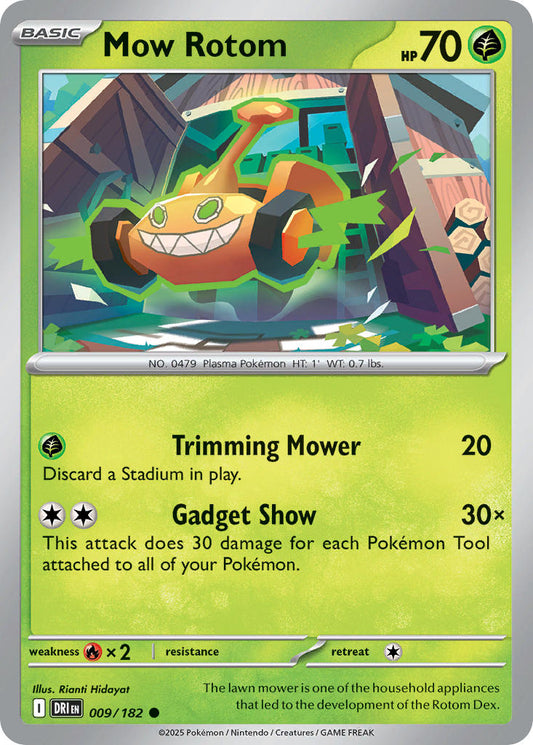 Mow Rotom 009/182 - POKEMON SCARLET & VIOLET: DESTINED RIVALS