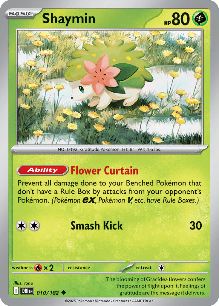 Shaymin 010/182 - POKEMON SCARLET & VIOLET: DESTINED RIVALS