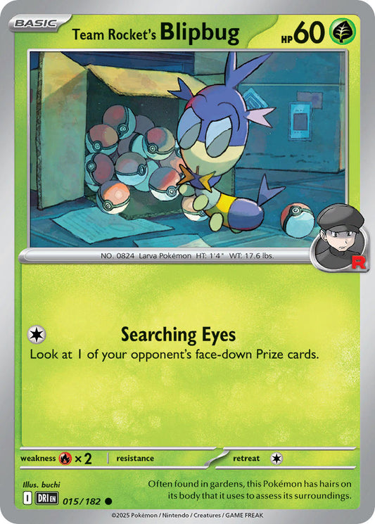 Team Rocket's Blipbug 015/182 - POKEMON SCARLET & VIOLET: DESTINED RIVALS