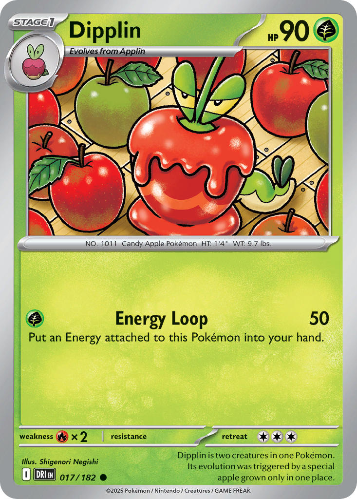 Dipplin 017/182 - POKEMON SCARLET & VIOLET: DESTINED RIVALS - Pokemon Single Card