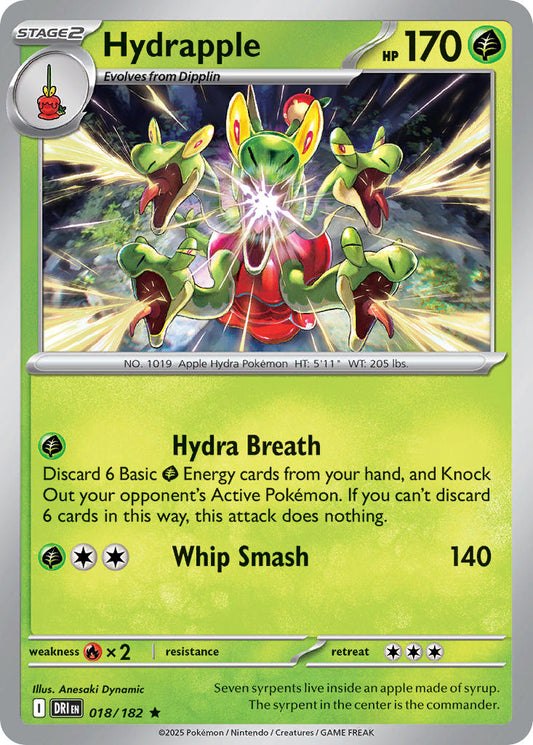 Hydrapple 018/182 - POKEMON SCARLET & VIOLET: DESTINED RIVALS
