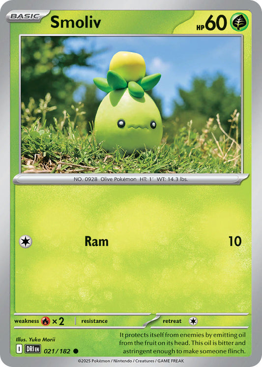 Smoliv 021/182 - POKEMON SCARLET & VIOLET: DESTINED RIVALS