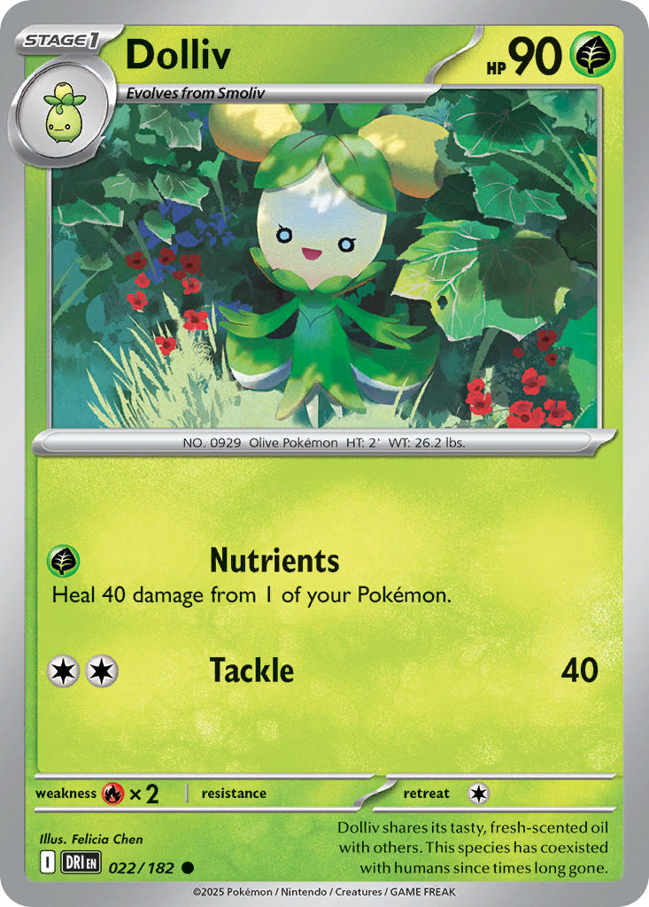 Dolliv 022/182 - POKEMON SCARLET & VIOLET: DESTINED RIVALS