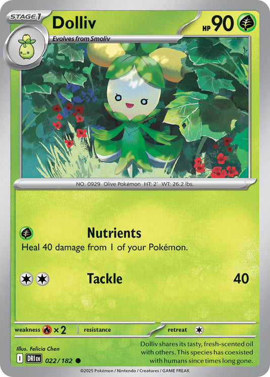 Dolliv 022/182 - POKEMON SCARLET & VIOLET: DESTINED RIVALS