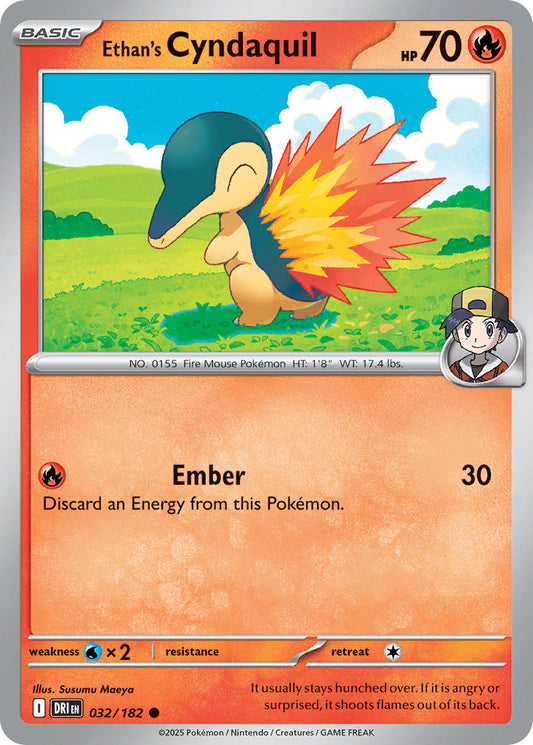 Ethan's Cyndaquil 032/182 - POKEMON SCARLET & VIOLET: DESTINED RIVALS