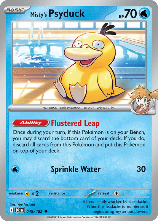 Misty's Psyduck 045/182 - POKEMON SCARLET & VIOLET: DESTINED RIVALS