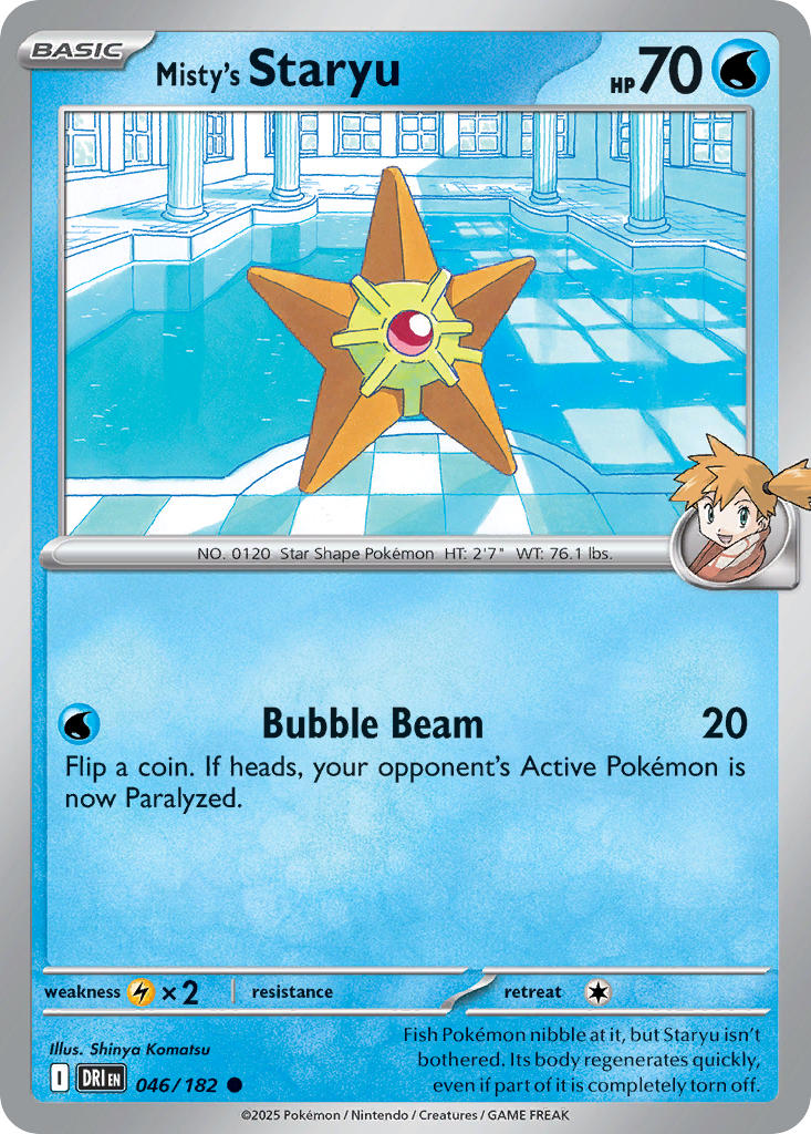Misty's Staryu 046/182 - POKEMON SCARLET & VIOLET: DESTINED RIVALS