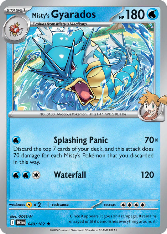 Misty's Gyarados 049/182 - POKEMON SCARLET & VIOLET: DESTINED RIVALS