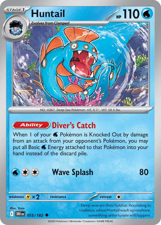 Huntail 055/182 - POKEMON SCARLET & VIOLET: DESTINED RIVALS