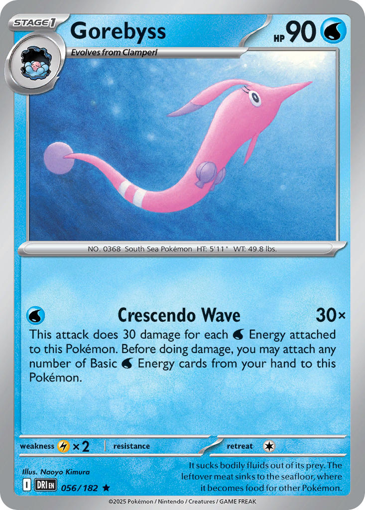 Gorebyss 056/182 - POKEMON SCARLET & VIOLET: DESTINED RIVALS - Pokemon Single Card