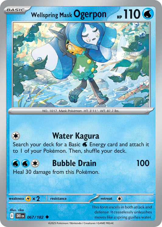 Wellspring Mask Ogerpon 067/182 - POKEMON SCARLET & VIOLET: DESTINED RIVALS