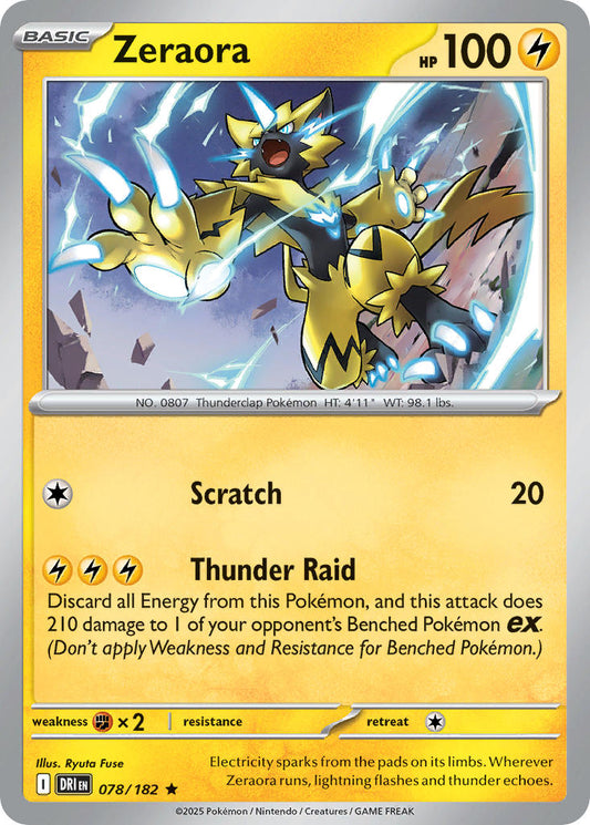 Zeraora 078/182 - POKEMON SCARLET & VIOLET: DESTINED RIVALS