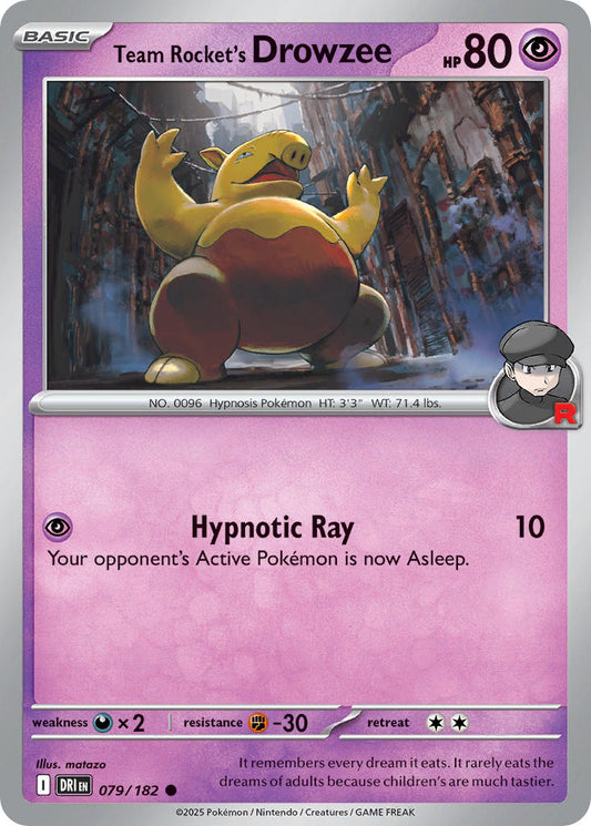Team Rocket's Drowzee 079/182 - POKEMON SCARLET & VIOLET: DESTINED RIVALS