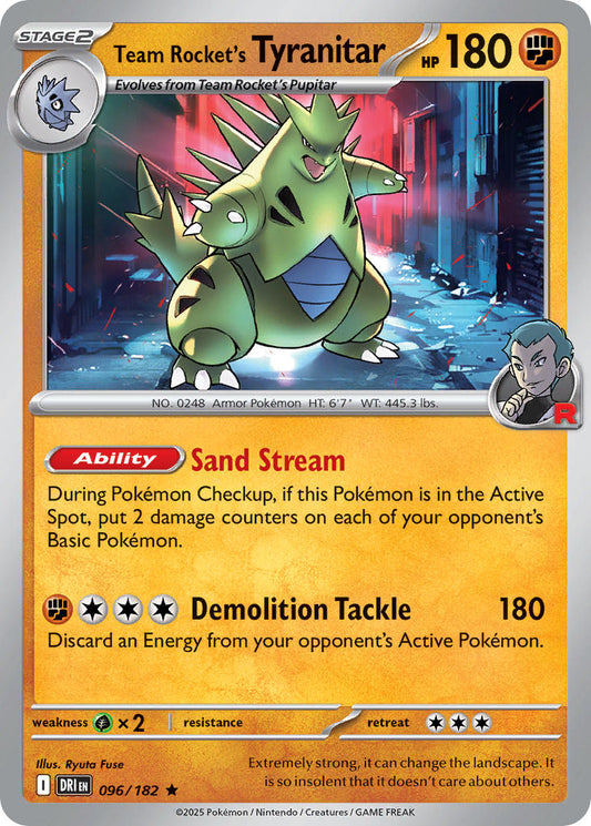 Team Rocket's Tyranitar 096/182 - POKEMON SCARLET & VIOLET: DESTINED RIVALS