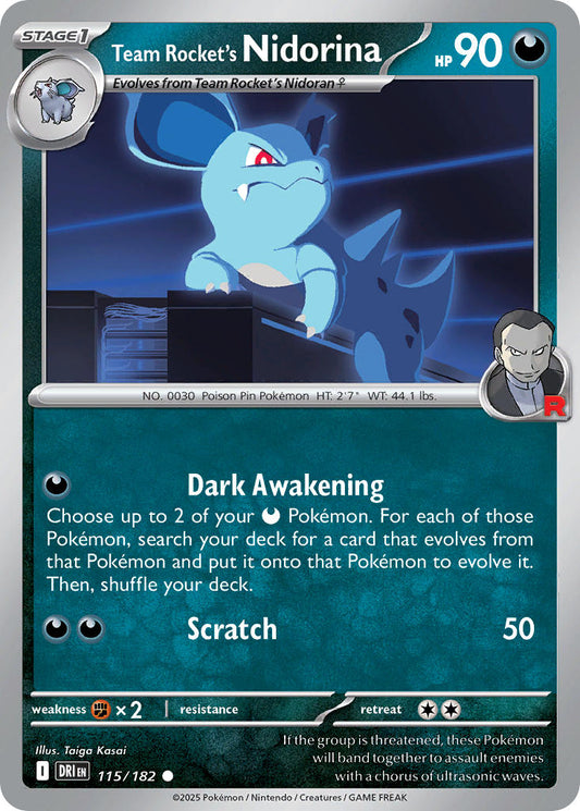 Team Rocket's Nidorina 114/182 - POKEMON SCARLET & VIOLET: DESTINED RIVALS