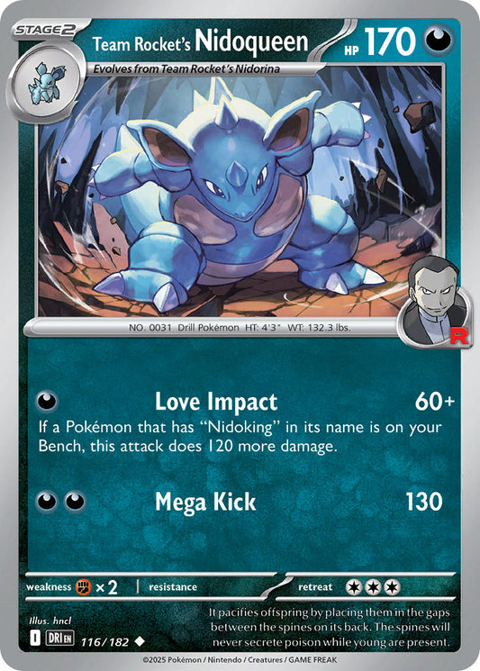 Team Rocket's Nidoqueen 116/182 - POKEMON SCARLET & VIOLET: DESTINED RIVALS