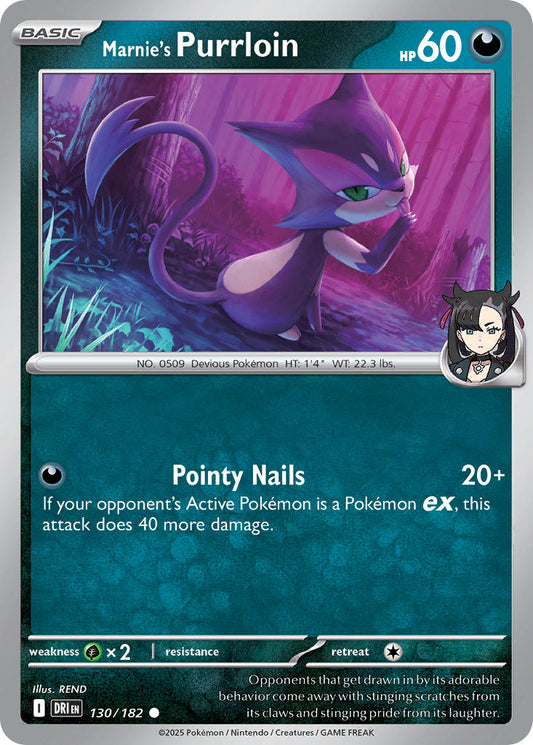 Marnie's Purloin 130/182 - POKEMON SCARLET & VIOLET: DESTINED RIVALS
