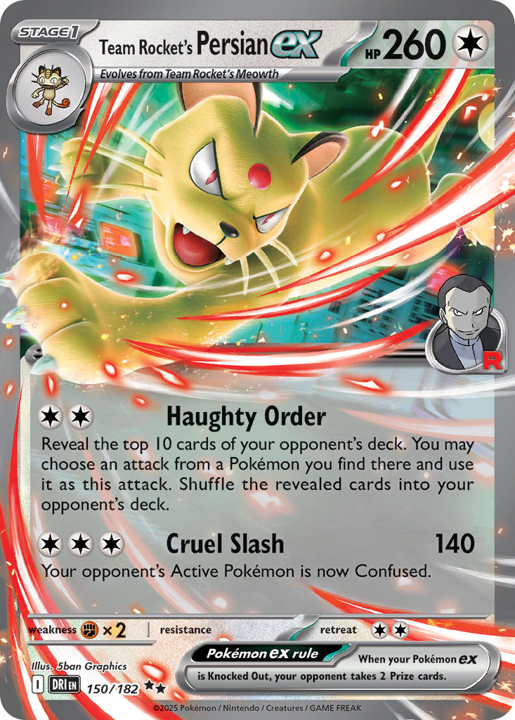 Team Rocket's Persian 150/182 - POKEMON SCARLET & VIOLET: DESTINED RIVALS - Pokemon Single Card