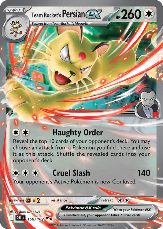 Team Rocket's Persian 150/182 - POKEMON SCARLET & VIOLET: DESTINED RIVALS