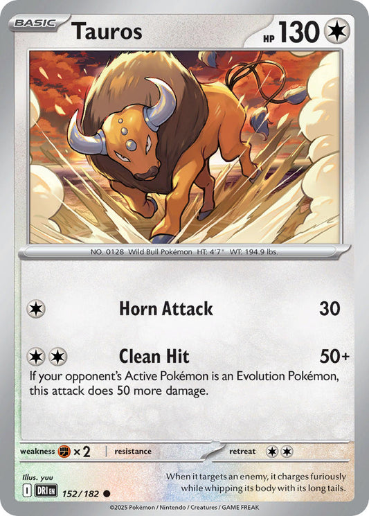 Tauros 152/182 - POKEMON SCARLET & VIOLET: DESTINED RIVALS