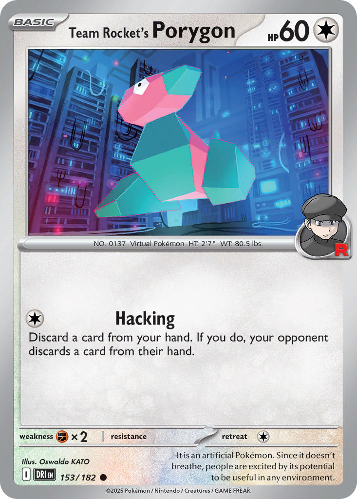 Team Rocket's Porygon2 154/182 - POKEMON SCARLET & VIOLET: DESTINED RIVALS