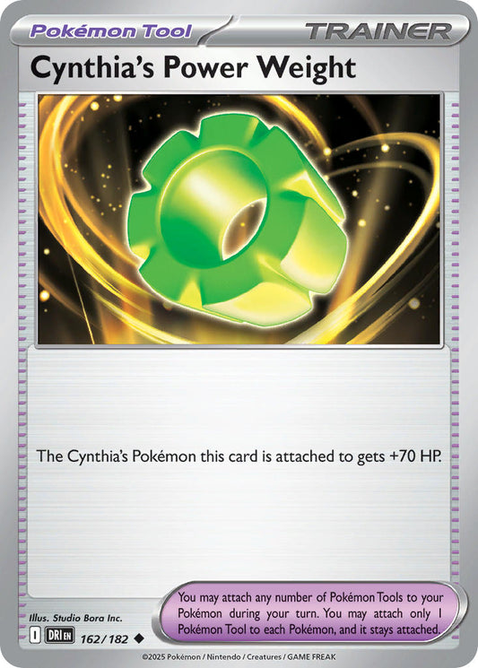 Cynthia's Power Weight 162/182 - POKEMON SCARLET & VIOLET: DESTINED RIVALS