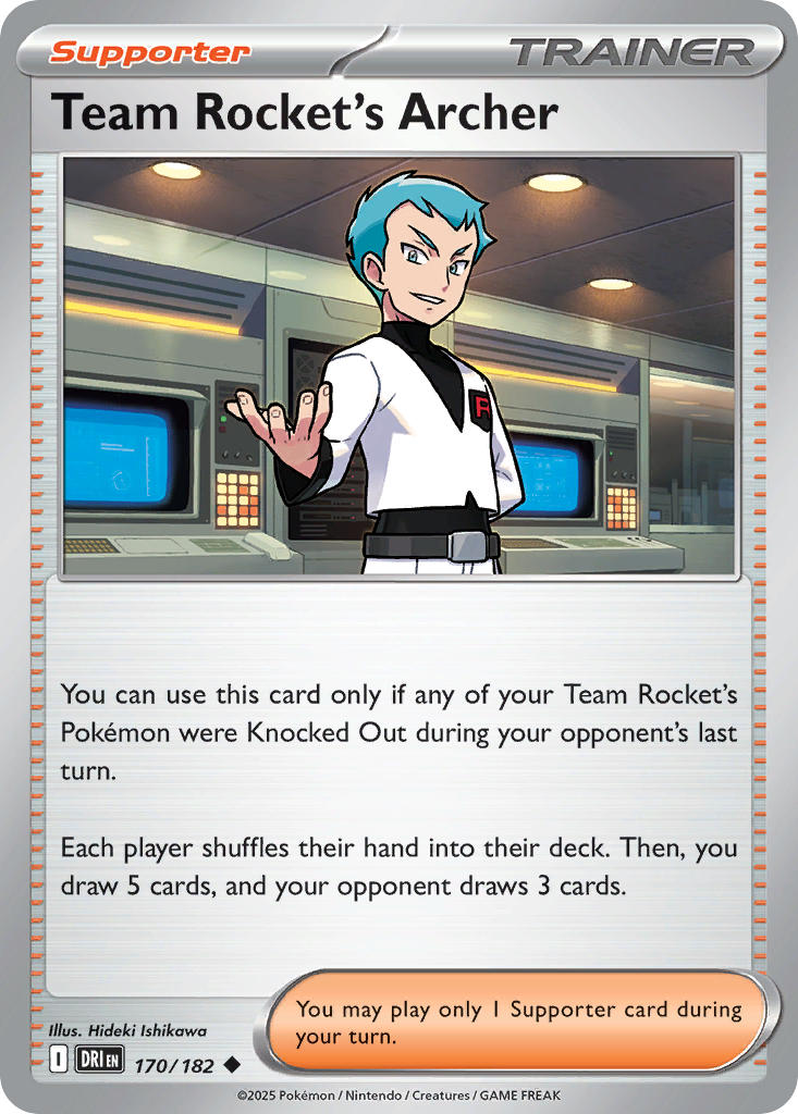 Team Rocket's Archer 170/182 - POKEMON SCARLET & VIOLET: DESTINED RIVALS