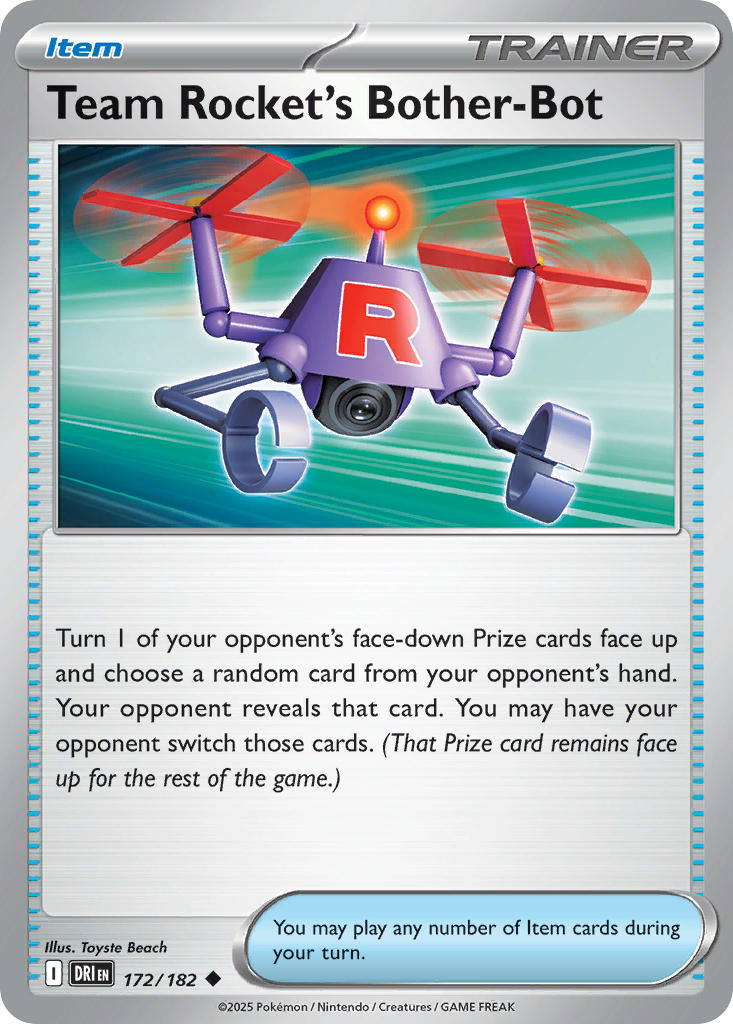 Team Rocket's Bother-Bot 172/182 - POKEMON SCARLET & VIOLET: DESTINED RIVALS - Pokemon Single Card
