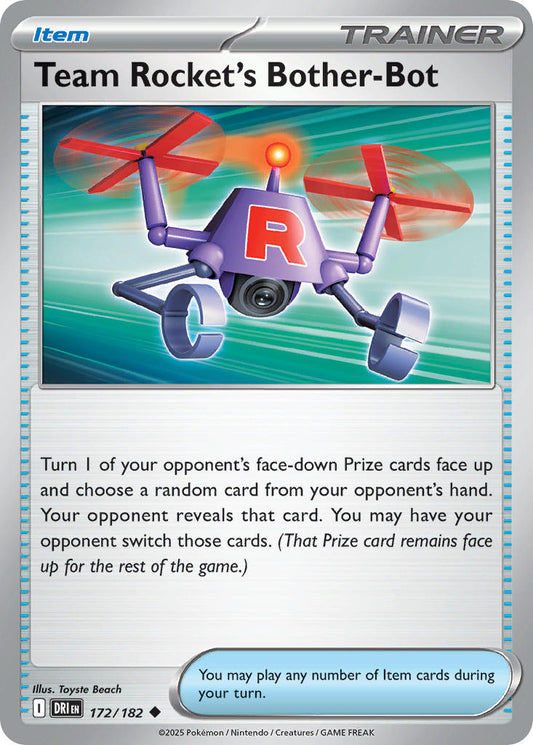 Team Rocket's Bother-Bot 172/182 - POKEMON SCARLET & VIOLET: DESTINED RIVALS