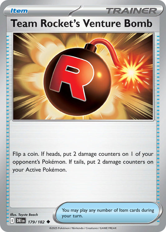 Team Rocket's Venture Bomb 179/182 - POKEMON SCARLET & VIOLET: DESTINED RIVALS