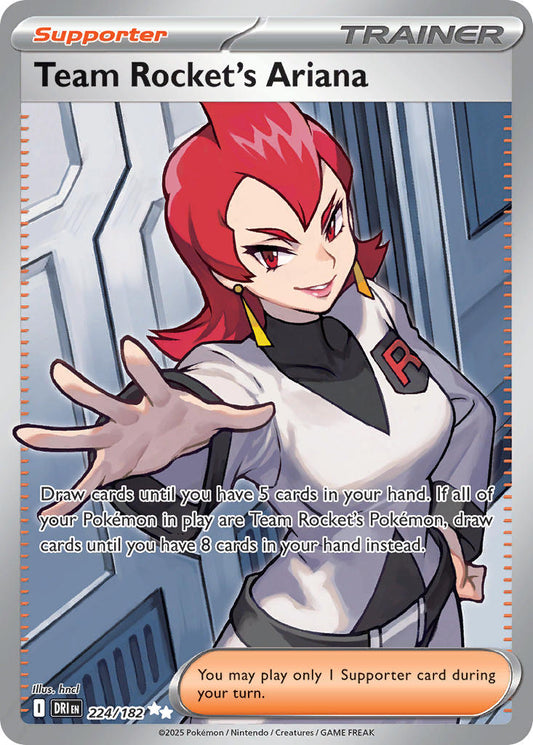Team Rocket's Ariana 224/182 - POKEMON SCARLET & VIOLET: DESTINED RIVALS - Pokemon Single Card