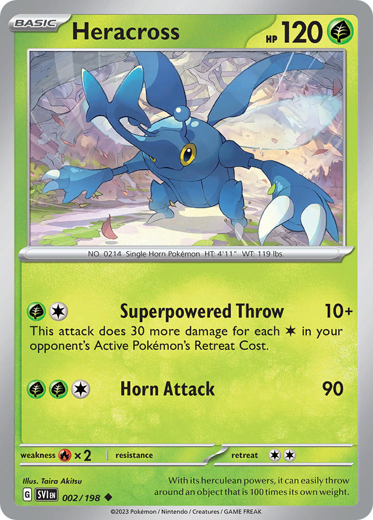 Heracross 002/198 - POKEMON SCARLET & VIOLET: BASE SET - Pokemon Single Card