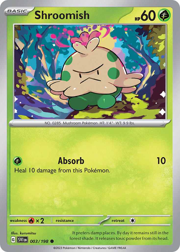 Shroomish 003/198 - POKEMON SCARLET & VIOLET: BASE SET - Pokemon Single Card